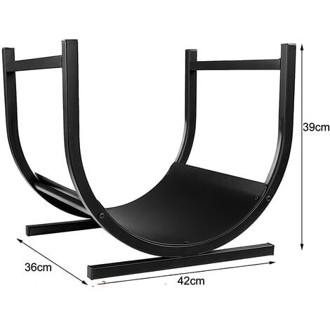 Kaminholzhalter aus Metall mit großem Fassungsvermögen Holzlagerung für drinnen und draußen Holzregal Tragkraft 30 kg